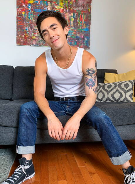 Asian young boy Cody Seiya jack off his cock