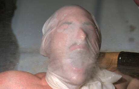 Tough guy Damien Moreau bondaged