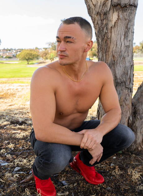 Two american dudes superstud Johnny Donovan and bull Jayce drilling an ass outdoor