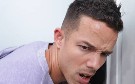 Gaywire: Two american dudes well-built Devin Trez and stud Nic Sahara in hot interracial ass fuck action