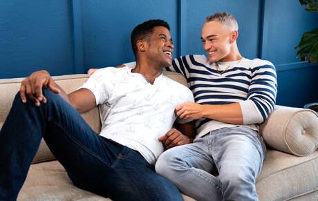 Strongman Landon and american bodybuilder Jayce have a good interracial anal sex