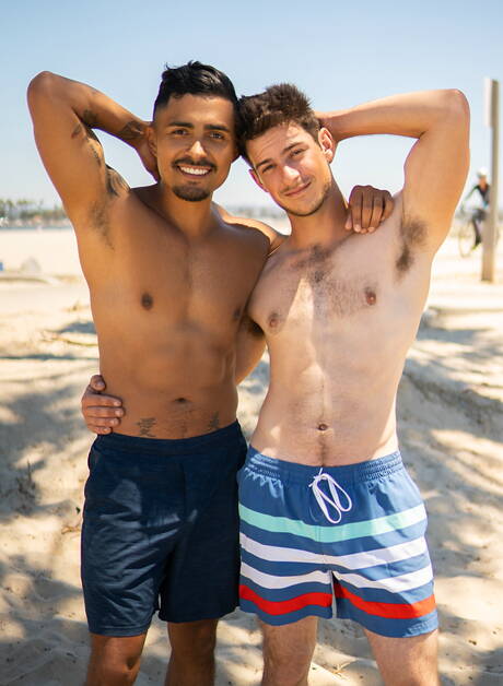 Sean Cody: Latin tough guy Ricky Donovan and husky guy Archie fuck after blowjob outdoor