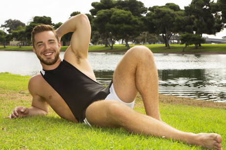 Sean Cody: Superstud Hayes and american tough guy Parker Nash make a love at the pool