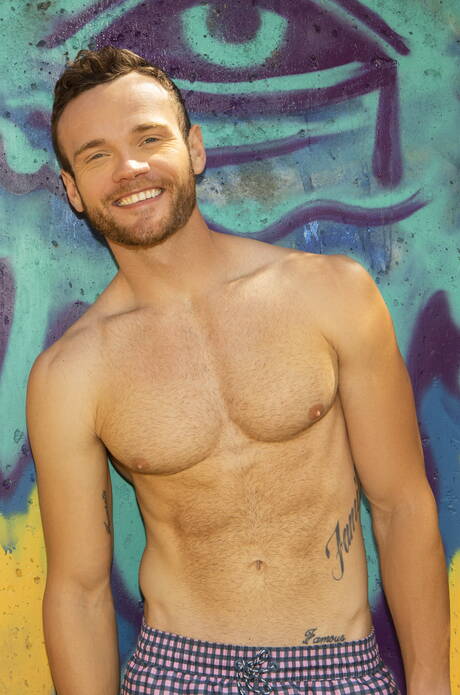 Hunky guy Cole and tough guy Sean have a hot sex outdoor