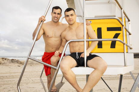 Sean Cody: Stud Randy and hunk Mitch fuck after blowjob on the beach