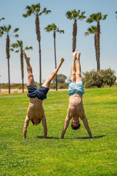 Sean Cody: Strongman Dean and stud Cole sucking and fucking each other outside