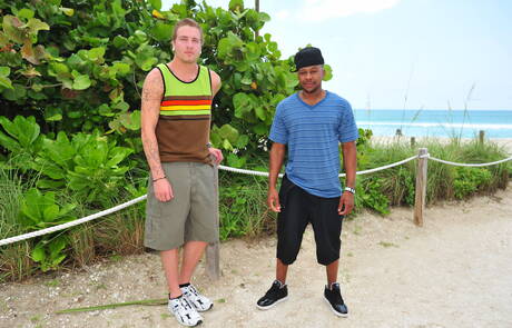 Its Gonna Hurt: Ebony stud Izzy James and muscular Seth Haas in hot interracial ass bang outdoor