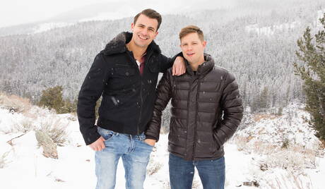 Beefy Dean and american husky guy Malcolm in hot ass fuck action outside