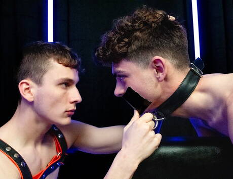 アメリカのイケメン、タイラー・タナーとホットなイケメン、ゼイン・ブライトがボンデージポルノシーンに出演