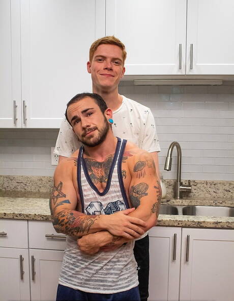 Jesse Diamond and Connor Taylor in hot FTM sex scene