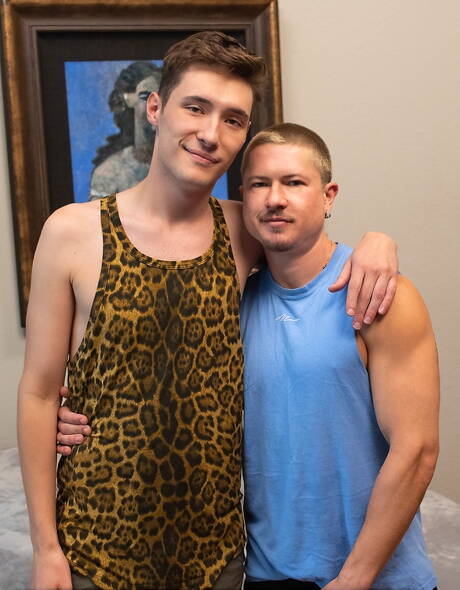 FTM Men: Beaux James and Axel Black in hot FTM sex scene