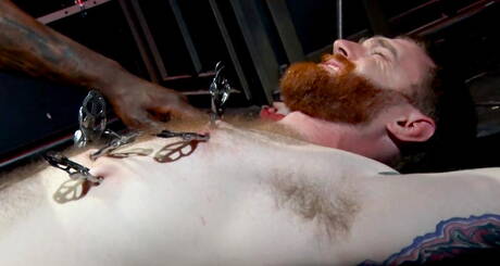 Pretty american boys otter Seamus Oreilly and hunky guy Jordan Jameson in bdsm porn scene