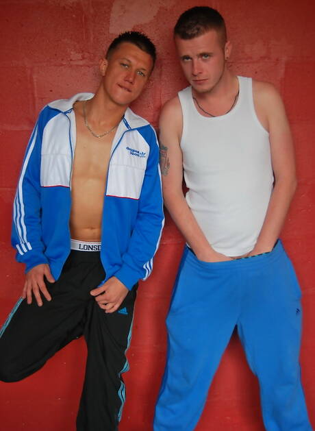 Beautiful boy Scally Jay and beautiful boy Josh Jared posing naked