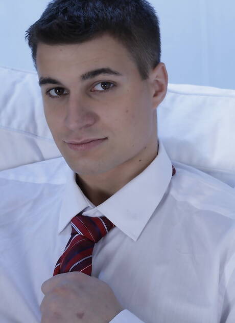 Two czech guys pretty boy Felix Webster and hunky guy Rudy Valentino have a hot sex