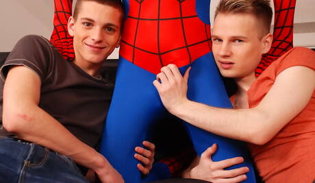 Staxus: Horny guys Kamyk Walker, Milan Sharp and Tim Law sucking and fucking each other