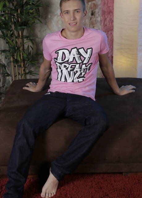 Czech pornstars hot twink Mike Cage and beefcake Sven Laarson have a good anal sex with fisting