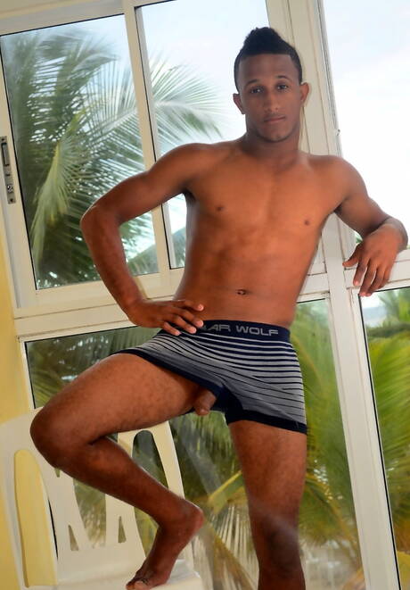 Le beau mec Alex Mendez et le minet américain Nicholas Reed en sexe anal noir sur blanc dans la piscine