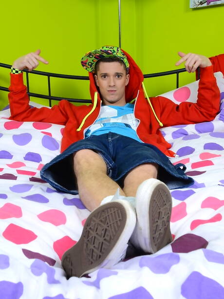 French hot twink Chase Hunt and twink Lucius York have a good anal sex outside