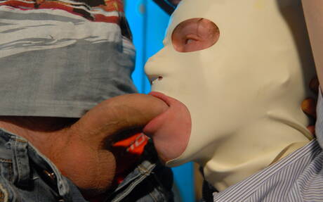 Brunette gays pissing on face and doing bukkake