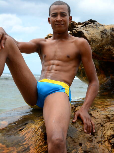 Twink Enrique Balboa and hot twink Tyler Tremallose in hot interracial anal sex after beach