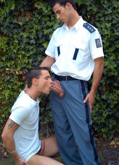 Sexy Kamil Fox, Valentin Petrov and Roman sucking and fucking each other outdoor