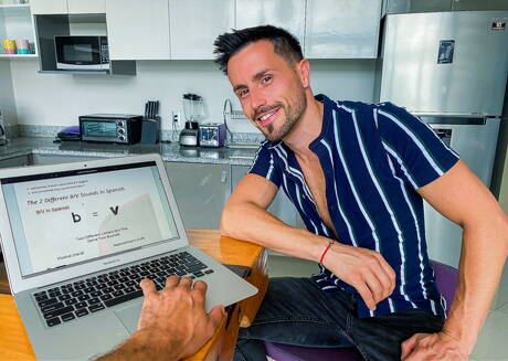 Superstud Bruno Gabriel and canadian stud Manuel Skye in hot anal sex in the kitchen