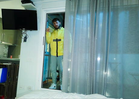 Der gut gebaute Spanier Manuel Reyes und der kräftige Kanadier Romeo Davis haben es miteinander getrieben