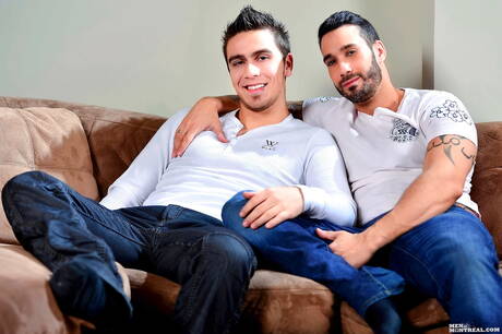 Canadian muscular Alexy Tyler and husky guy Pascal Aubry in hot ass fuck action