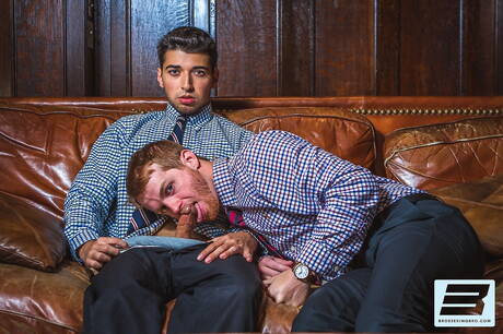 Brett Dylan, Colby Jansen and Drew Hill in hot groupsex