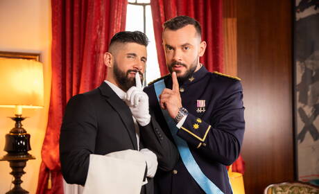 Der muskulöse Sir Peter und der muskulöse Justin Jett haben heißen Sex