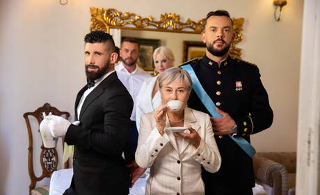 Der muskulöse Sir Peter und der muskulöse Justin Jett haben heißen Sex