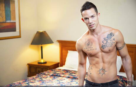 Masqulin: Horny buddies Jj Knight, Nic Sahara and Pierce Paris have a hot 3some sex