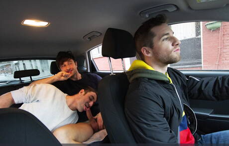 English otter Drew Dixon and british beefy Michael Boston have a hot couple scene in the kitchen