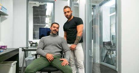 American gay bear Eddy Ceetee and french gay bear Teddy Torres have a hot sex