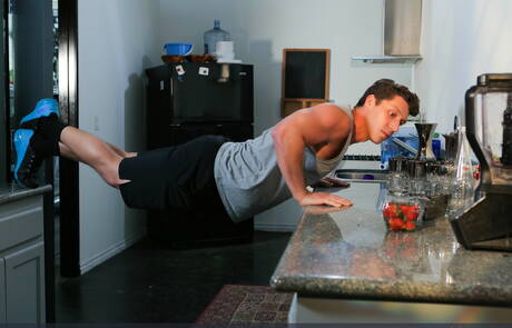 Hot sporty gays in jeans sucking sweet cocks