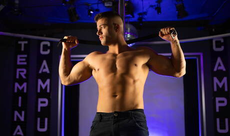 Masqulin: Canadian well-built Clark Delgaty and  Enzo Muller banged each other