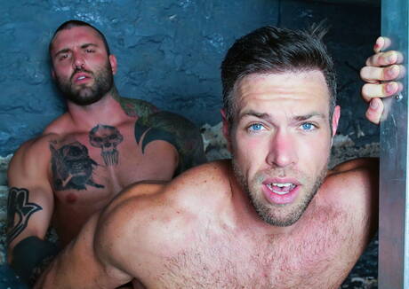 American stud Alex Mecum and canadian mature bear Markus Kage banged each other