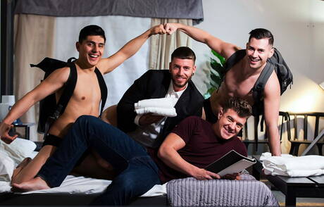 JJ、Ken、Lukas Daken、Rico 在狂野輪姦