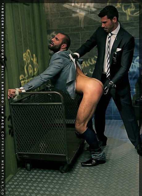 Sexy stud Billy Santoro and sexy boy Paco hard tied