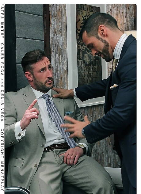 Caleb Roca und der lateinamerikanische Gay-Bär Denis Vega ficken nach dem Saugen in den Arsch