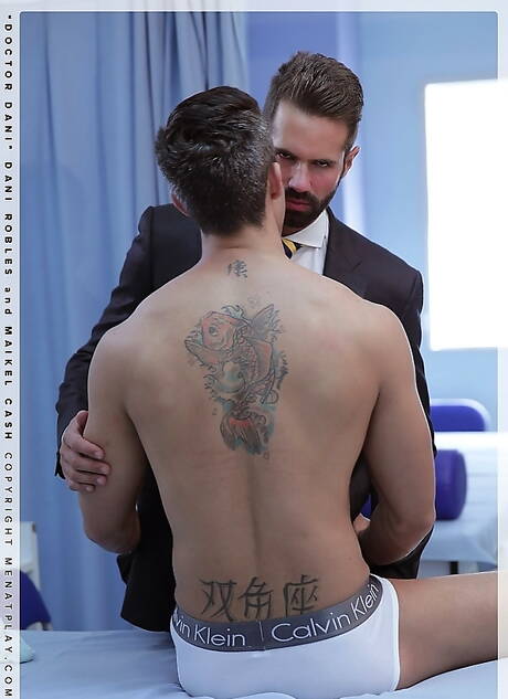 Sensual boy Dani Robles and gorgeous buddy Maikel Cash in hot anal sex