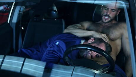 Spanish mature bear Dani Robles and spanish mature bear Denis Vega fuck ass after sucking cock