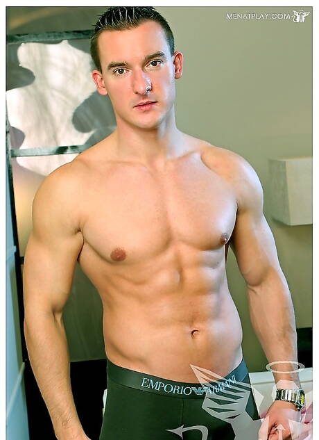 Sexy dude Issac Jones and gorgeous guy Michael Troy make a love