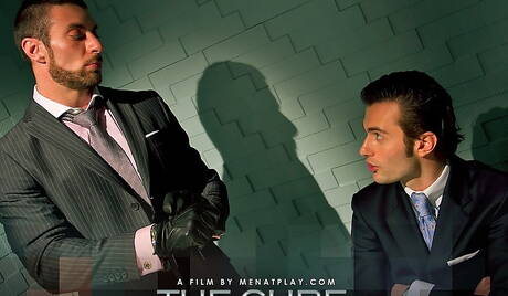 Sexy boys Cavin Knight, Justin Harris and Scott Carter in threesome fuck action