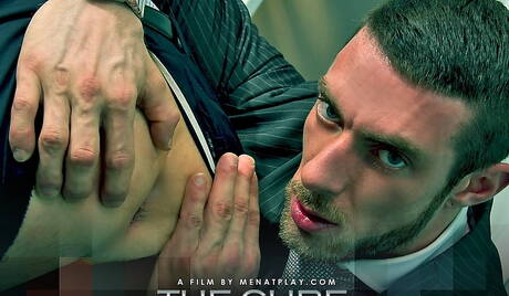 Men At Play: Sexy boys Cavin Knight, Justin Harris and Scott Carter in threesome fuck action