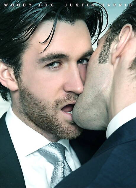 Men At Play: Muscular Justin Harris and well-built Woody Fox have a good anal sex