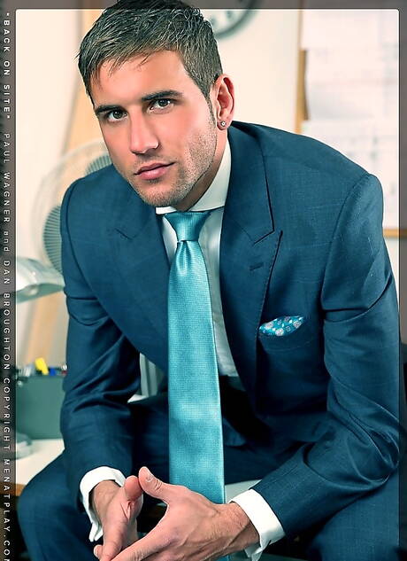 Men At Play: English tough guy Dan Broughton and american bull Paul Wagner fuck ass after blowjob