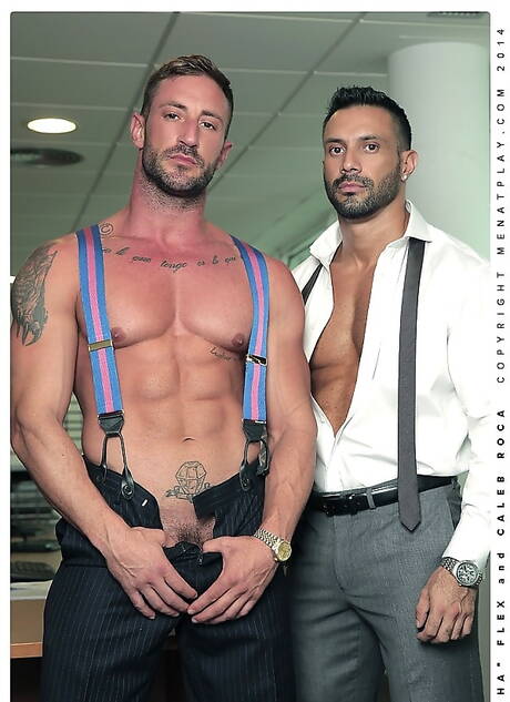 Men At Play: Sexy boy Caleb Roca and sexy buddy Flex drilling an ass