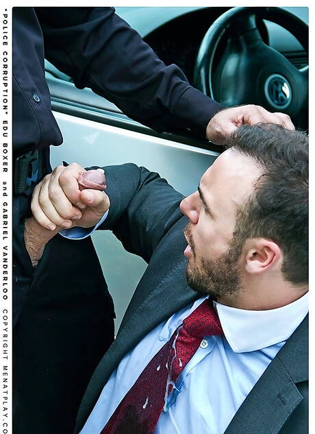 Edu Boxer and spanish hunky guy Gabriel Vanderloo love each other outdoor