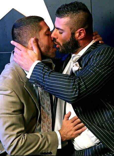 Men At Play: Shameless buddies Alex Marte, Axel Brooks and Scott Hunter in hard 3some sex